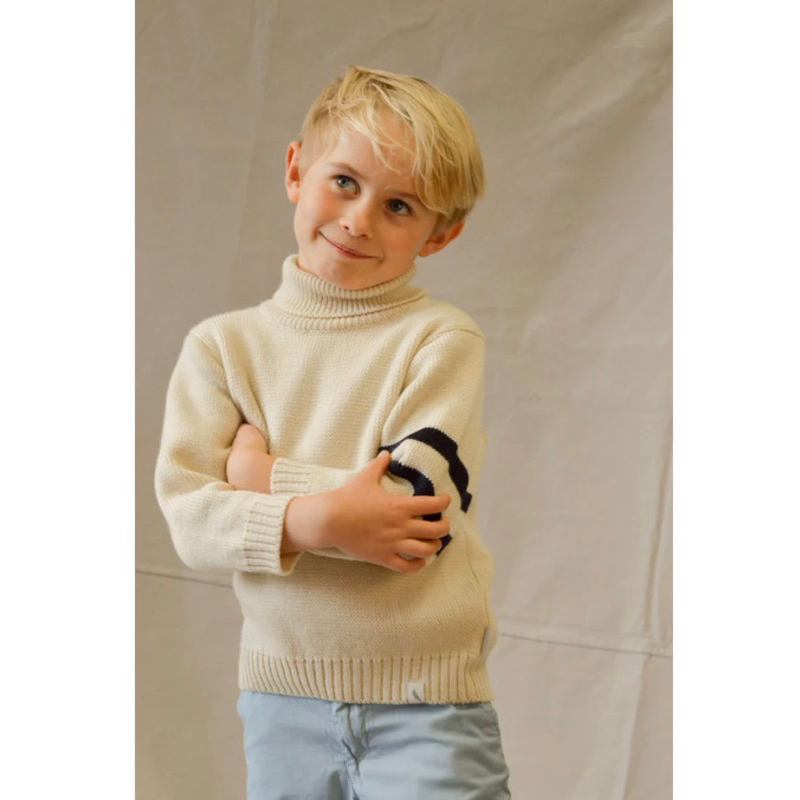 英國🇬🇧百年老牌Peregrine kids 經典 針織 Polo 條紋 純羊毛 保暖 兒童毛衣 羊毛外套