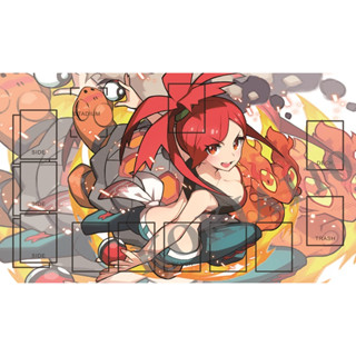 寶可夢 PTCG卡墊 火系館主明日奈主題 桌墊 牌墊 桌遊墊 防塵套60X35