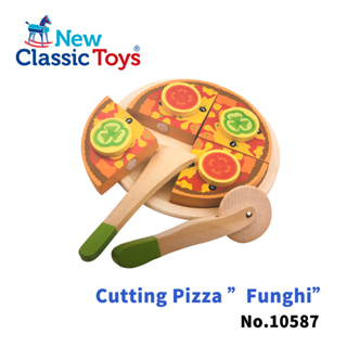 【荷蘭New Classic Toys】鄉村蘑菇比薩切切樂 - 10587 木製玩具 廚房玩具 家家酒