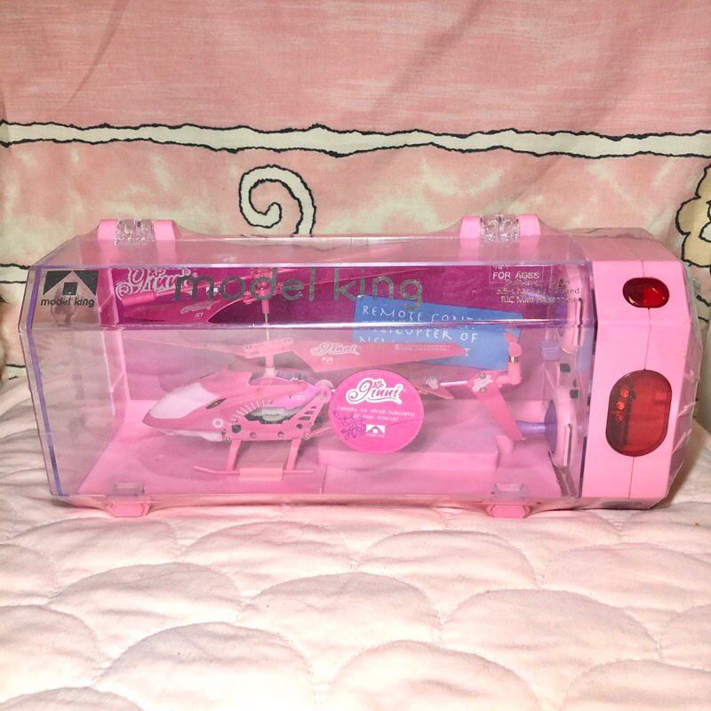 Model King 粉紅芭比迷你遙控直升機 燈光 USB充電 擺飾 裝飾 玩具