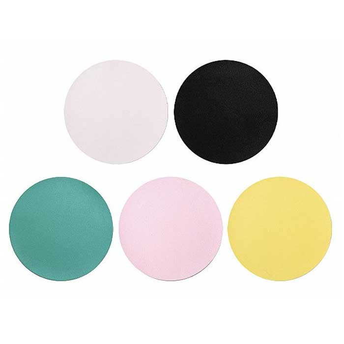 簡約純色皮革滑鼠墊／餐墊(圓形)20cm(1入) 款式可選【小三美日】DS011923