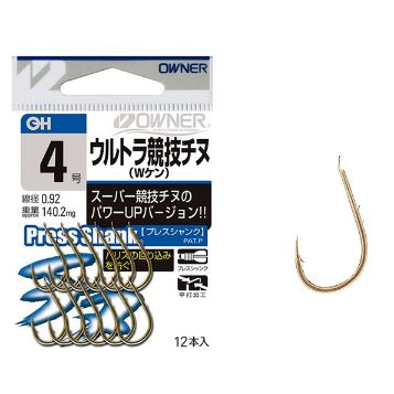 [網路最低價] 2~6號 猛哥釣具 OWNER 磯釣魚鉤 OHウルトラ競技チヌ 競技千又 魚鉤雙背刺黑鯛魚鉤