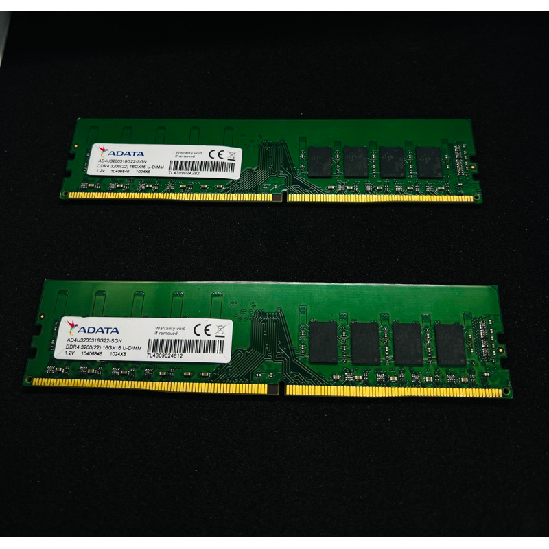 ADATA 威剛 DDR4 3200 16GB 桌上型記憶體(AD4U3200316G22-SGN)二入