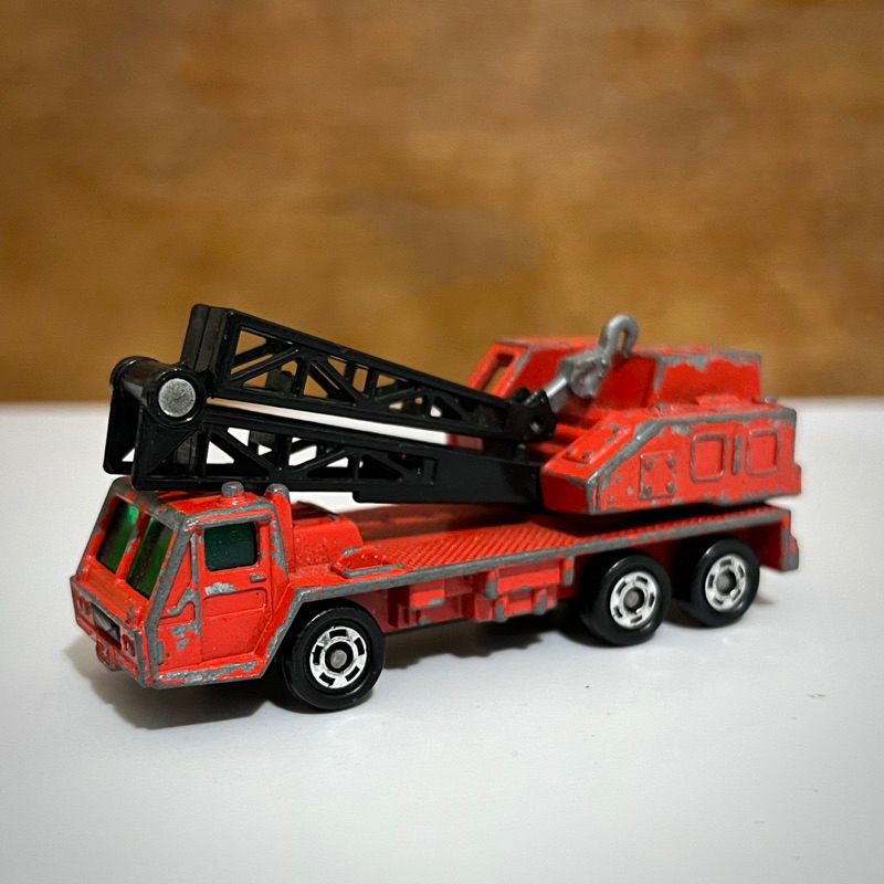 Tomica No.66 Fuso Truck Crane 日本製 橘色吊車 長臂吊車 經典工程車