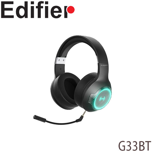 【MR3C】含稅公司貨 EDIFIER G33BT 無線低延遲 電競耳機麥克風 藍牙5.0 全指向抗噪