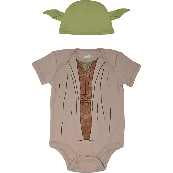 預購❤️正版❤️美國迪士尼 星際大戰 star wars 尤達寶寶 嬰兒 yoda 造型服 裝扮服 包屁衣 帽子 萬聖節