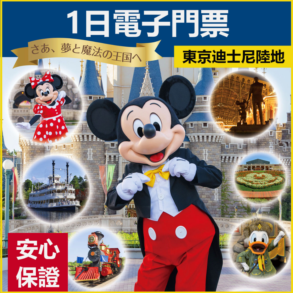 【安心入園保證】迪士尼樂園 1日護照 門票 陸地 1日護照 一日 門票 東京 迪士尼 代購 票