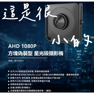 高雄 監視器 數位/類比 SONY 星光1080P 微型/隱藏式 針孔鏡頭攝影機 監視器 AHD/TVI/CVI