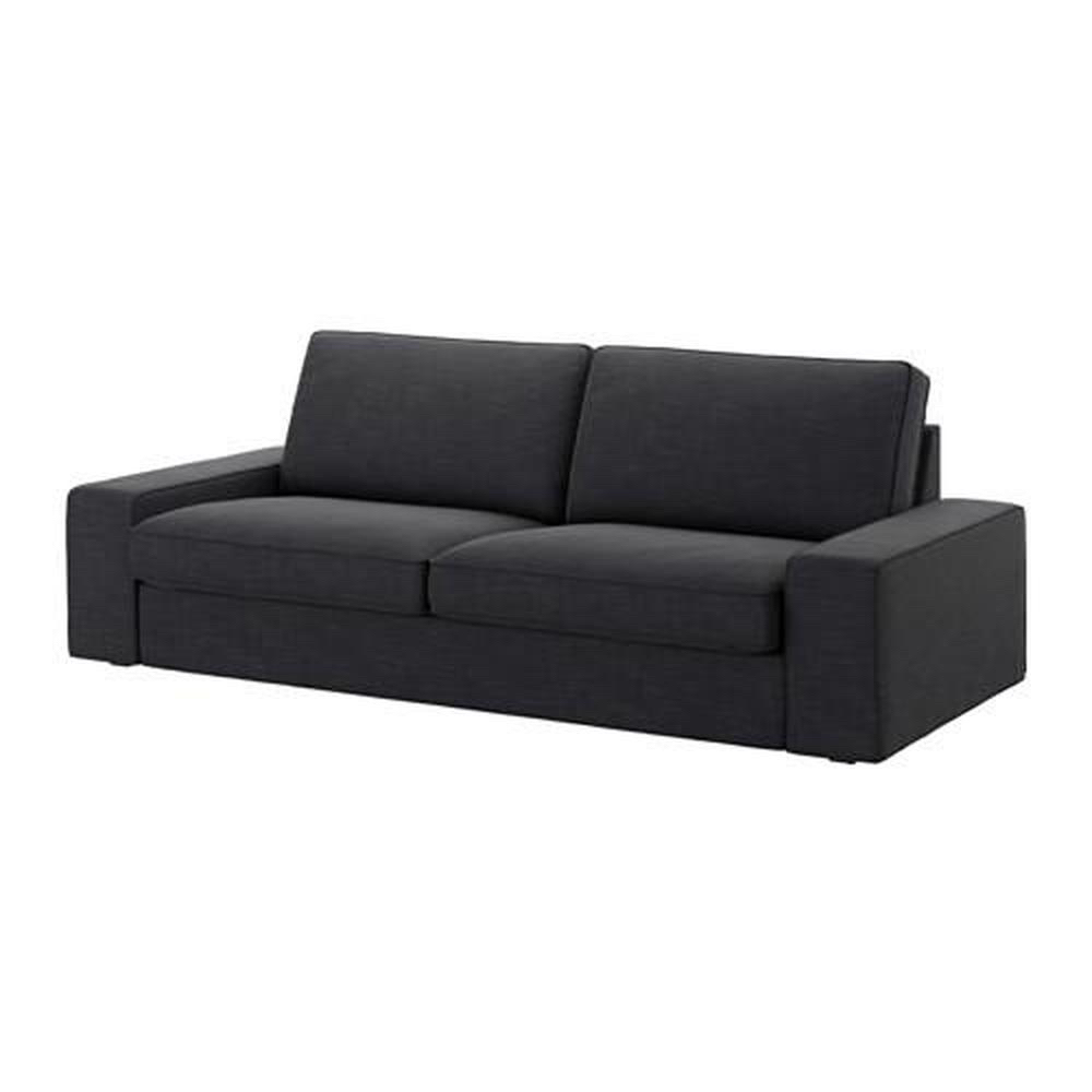 北歐LOFT風格經典IKEA宜家KIVIK三人座沙發/碳黑色/228x95x83/二手八成新/原$17900特$9500