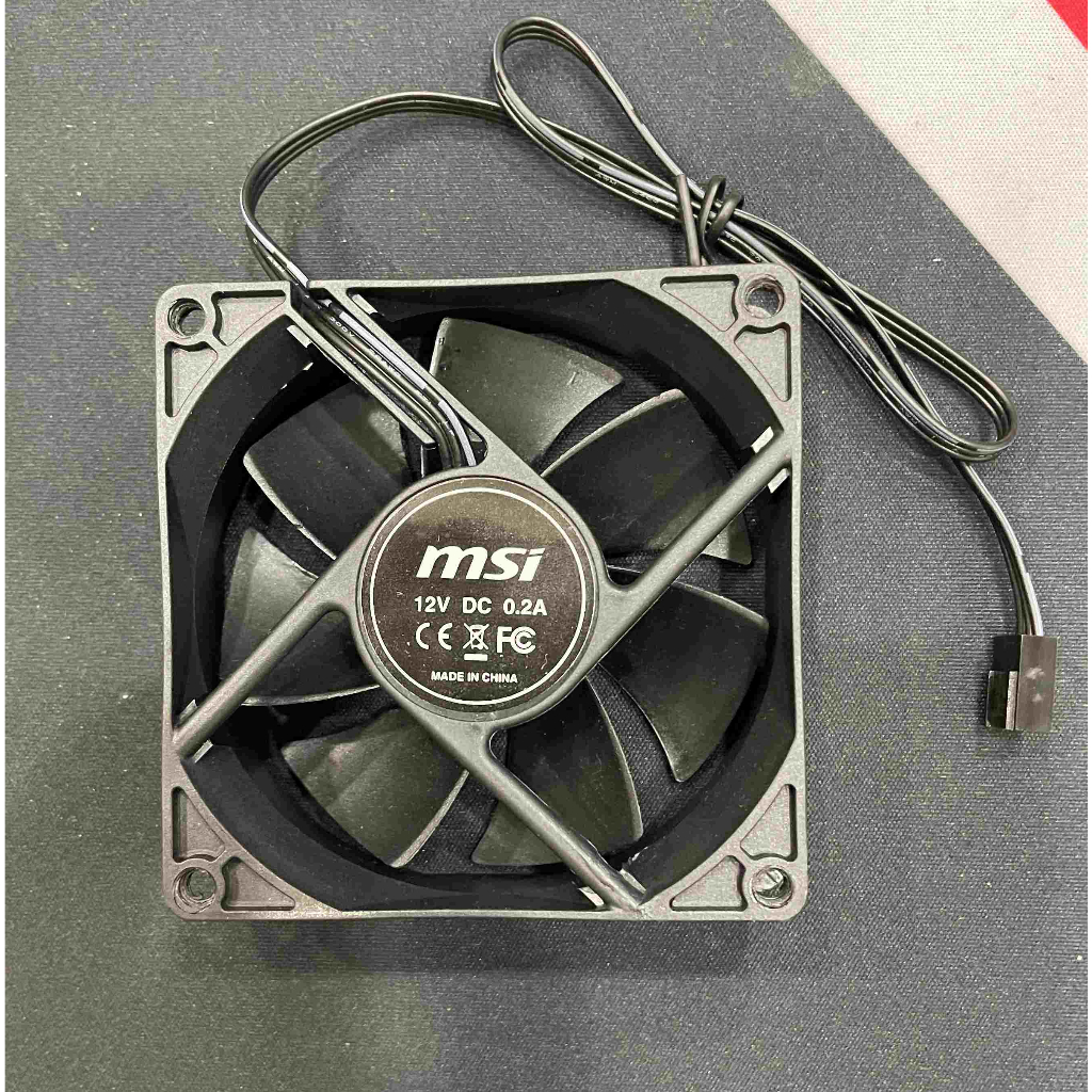 微星 MSI DC 12V 8*8公分 轉速 RPM 系統風扇