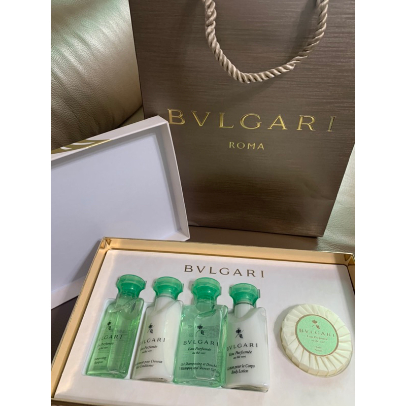全新轉售Bvlgari寶格麗/綠茶洗髮沐浴旅行組/商店滿10000就免費送