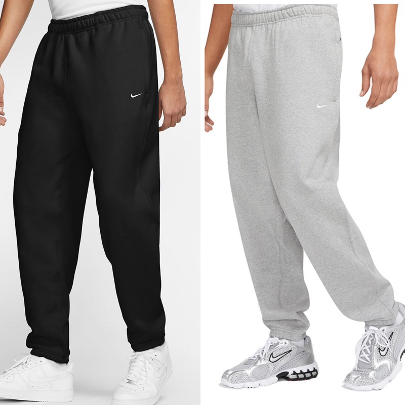 全新台灣公司貨 Nike Solo Swoosh Pants 內刷毛 棉褲 黑 灰 兩色DA0330-010