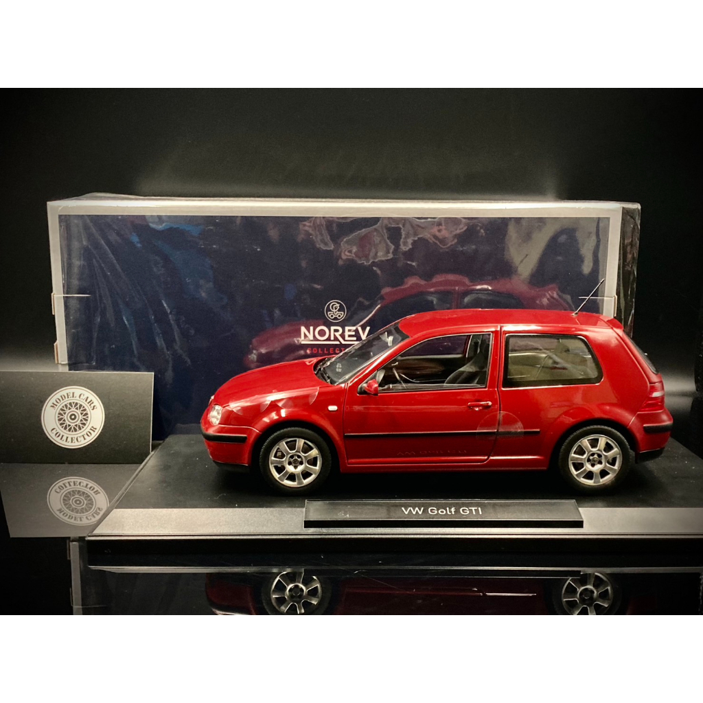 【收藏模人】 Norev Volkswagen VW Golf 4代 MK4 2002 紅色 1:18 1/18