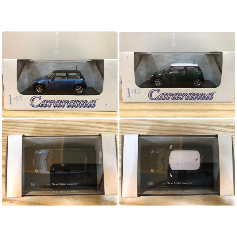 Cararama BMW MINI Cooper S 1:43合金汽車模型 兩台一組賣