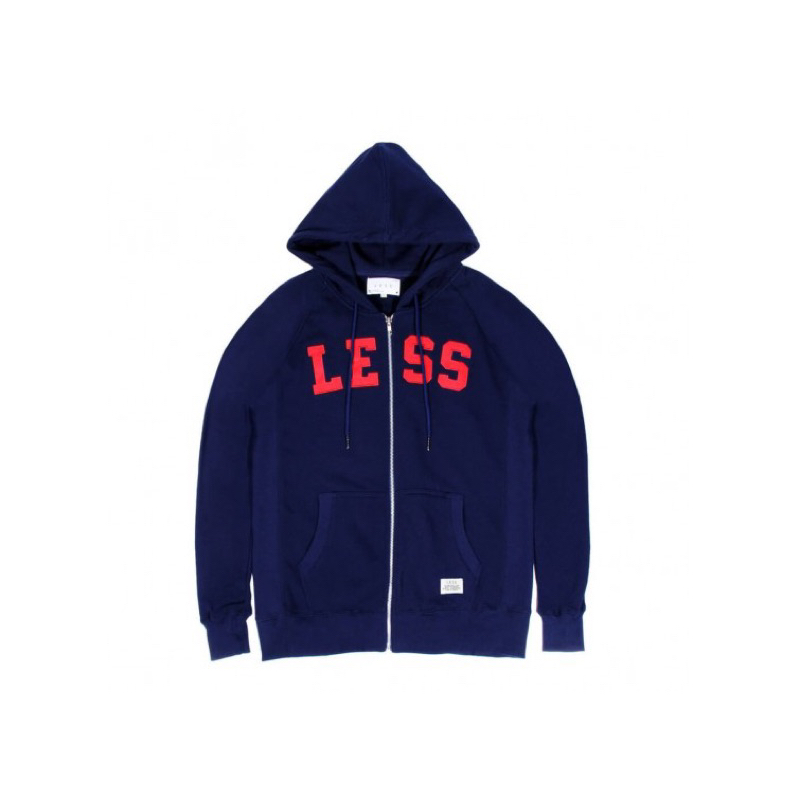 { POISON } LESS COLLEGE LOGO ZIP HOODED HOODIE經點連帽夾克