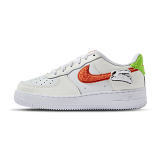 Nike Air Force 1 Lv8 Gs 大童 米白 橘勾 毛毛 兔年 經典 運動 休閒鞋 FD9912-181