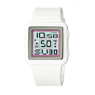 [專業] 潮錶 [CASIO LDF-20] 卡西歐綿花糖彩衣白色錶[液晶面]中性/時尚錶