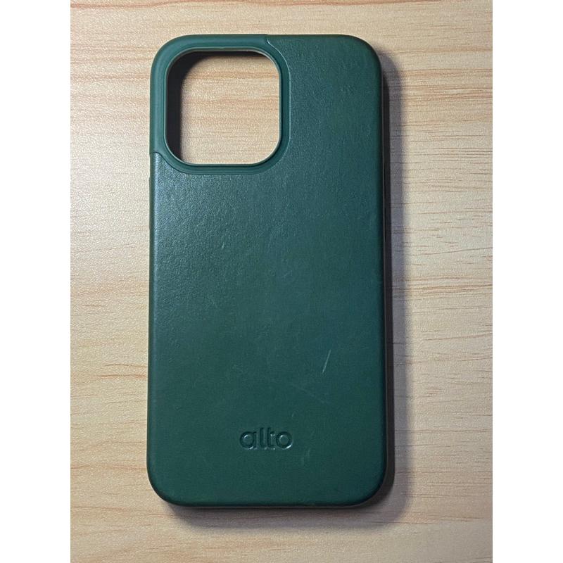 alto Apple iPhone 13 Pro 皮革手機殼 保護殼 （綠色）