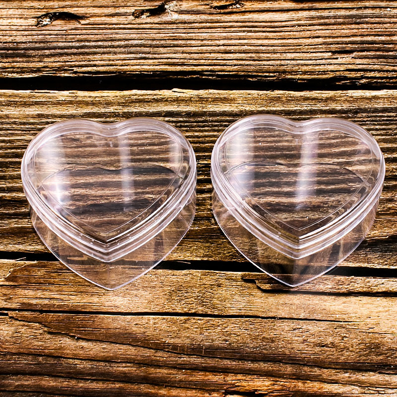 愛心透明盒塑料心形禮品婚慶伴手禮糖果史萊姆桃心盒子