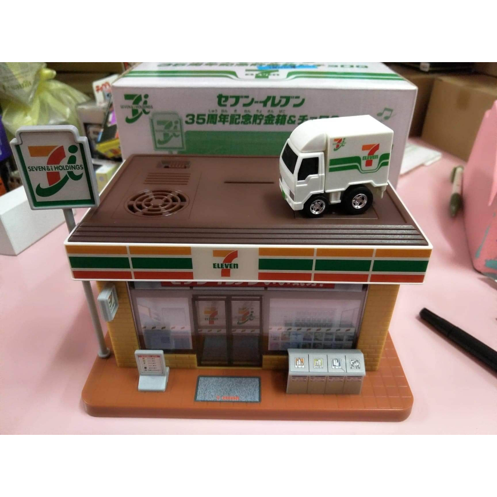 (現貨) Tomica 非賣品 日本 7-11 35 周年 紀念 儲金箱  Choro Q