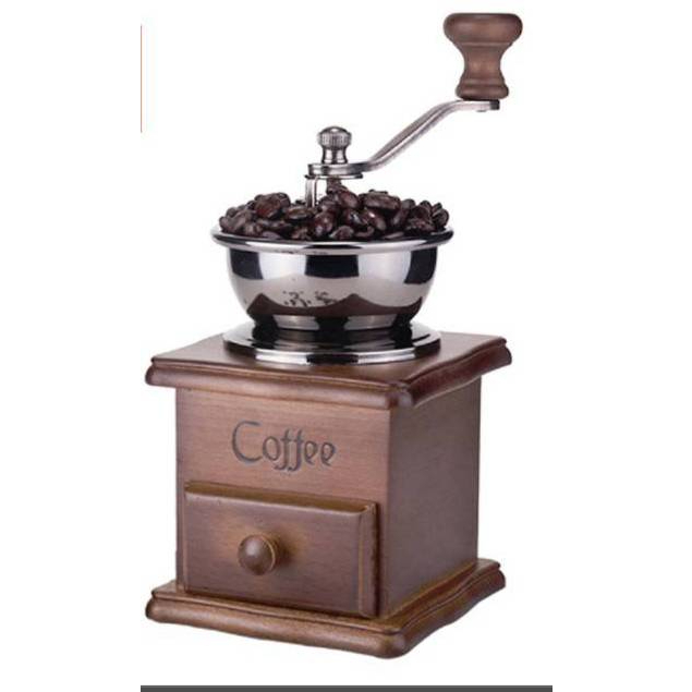 手搖咖啡磨豆機、手搖咖啡研磨機、小木復古研磨機