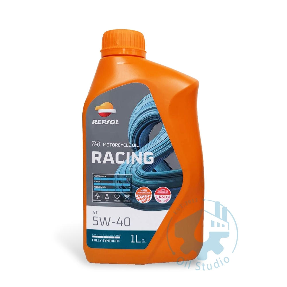 《油工坊》【整箱１２罐】REPSOL Racing 5W40 4T 全合成 競技 JASO MA2 西班牙原裝