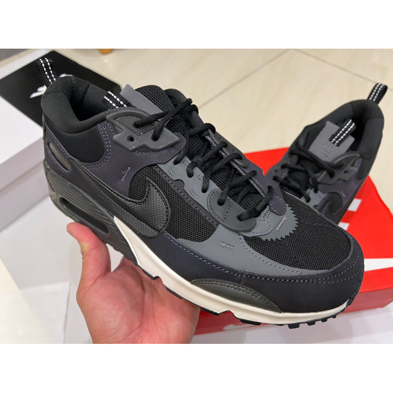 Nike W Air Max 90 Futura 黑灰異材質拼接 全新27.5cm (DM9922-003)
