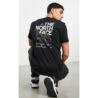 The north face 國外限定 mountain outline 短袖t恤 短t