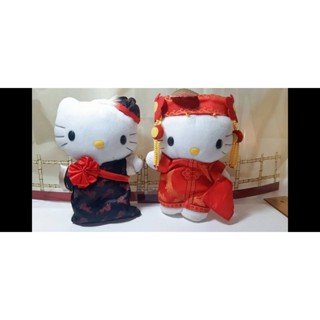 hello kitty 絨毛玩具 麥當勞絕版娃娃 Hello Kitty 娃娃中國婚禮1對