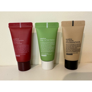Innisfree 濟州島火山毛孔泡沫 綠茶保濕 濟州石榴活妍美膚 洗面乳 15ml