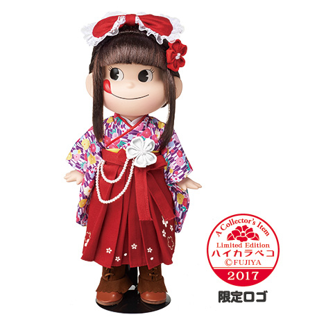 日本 不二家 Peko醬 牛奶妹 2017 限定 陶瓷 娃娃 公仔 模型 玩具