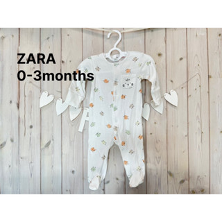 0-3M｜售出 ZARA嬰兒長袖包腳睡衣