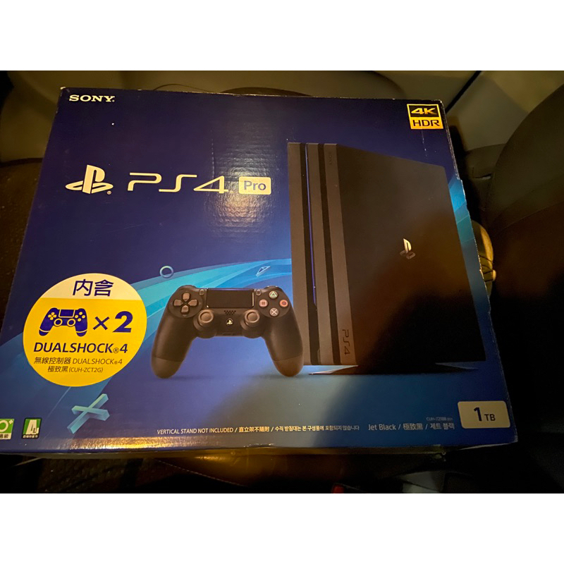 PS4 Pro 1TB 7218B2019年08月產雙手把 有盒HDMI線 電源線 九成新少玩 婆說ps4跟她只能留一個