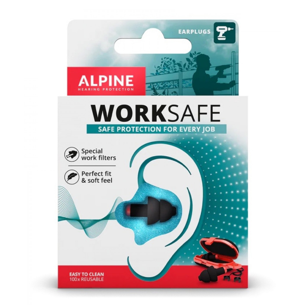 荷蘭原裝進口 Alpine WorkSafe 工作耳塞 減音25dB 頂級工作聽力保護耳塞