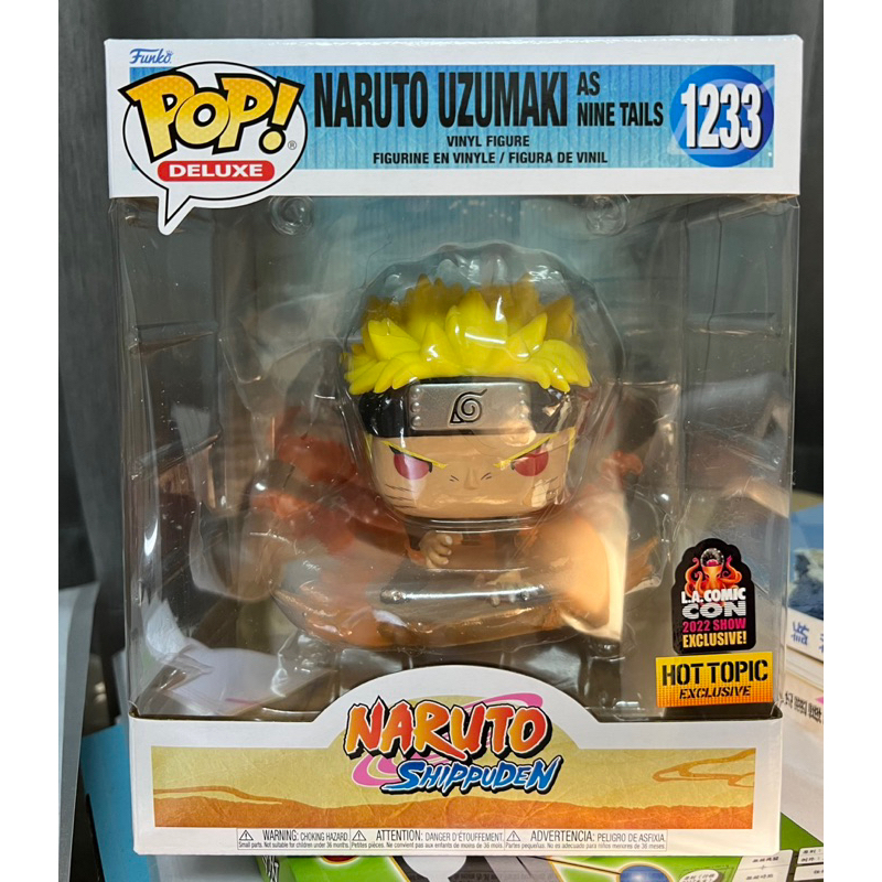 «露西派»美國正版現貨 Funko POP動漫 火影忍者 鳴人 九尾化 六寸 Hot Topic 限定（微損）