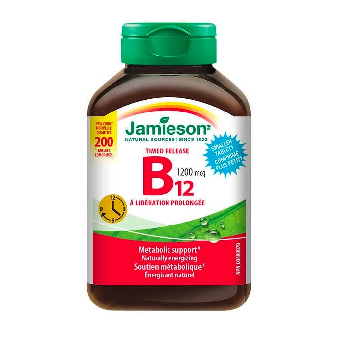 🇨🇦咖賀呷加拿大代購限時免費健美生 Jamieson B12 1200mcg 200粒健康不能等優惠不能想