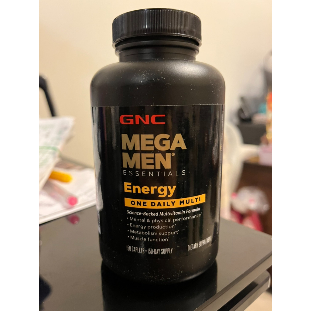 ★ 剩1罐特價★ GNC Mega MEN Energy Essentials 男性綜合維他命 150粒運動 健身 肌肉