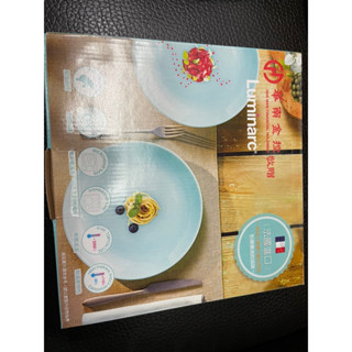 股東會紀念品-Luminarc 法國 樂美雅餐盤 2入組 強化玻璃可微波 華南金控