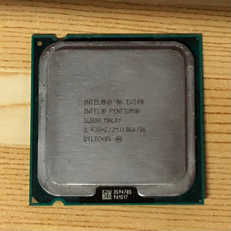 Intel Pentium E6500 雙核心 775腳位 處理器、 2M快取、2.93G、1066MHz