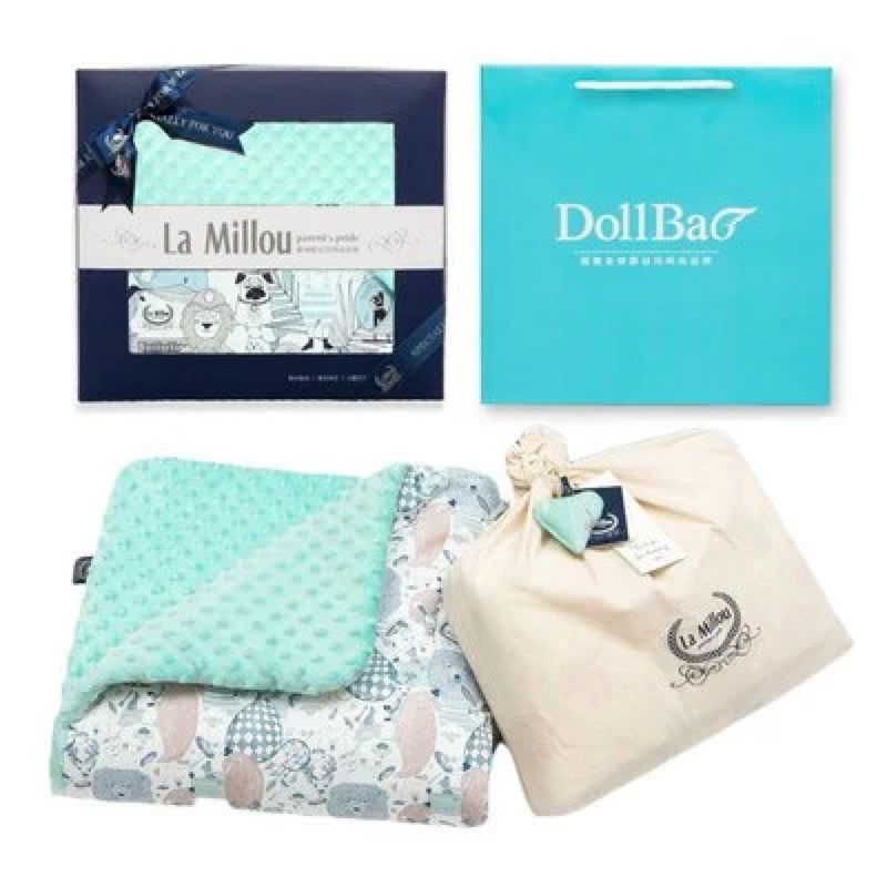 (彌月禮盒)暖膚豆豆毯標準款-附禮盒包裝+送禮提袋