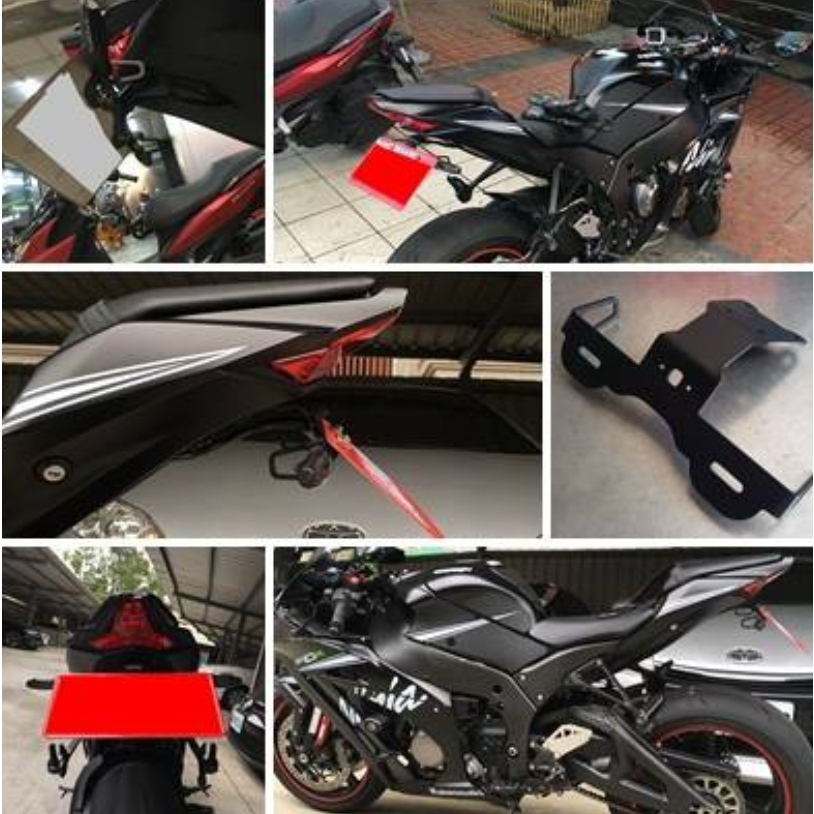 《正品 鬍鬚牌 免運🔥》快速出貨 ZX10R 短牌架 固定 鬍鬚牌 永久保固 直上原廠方向燈