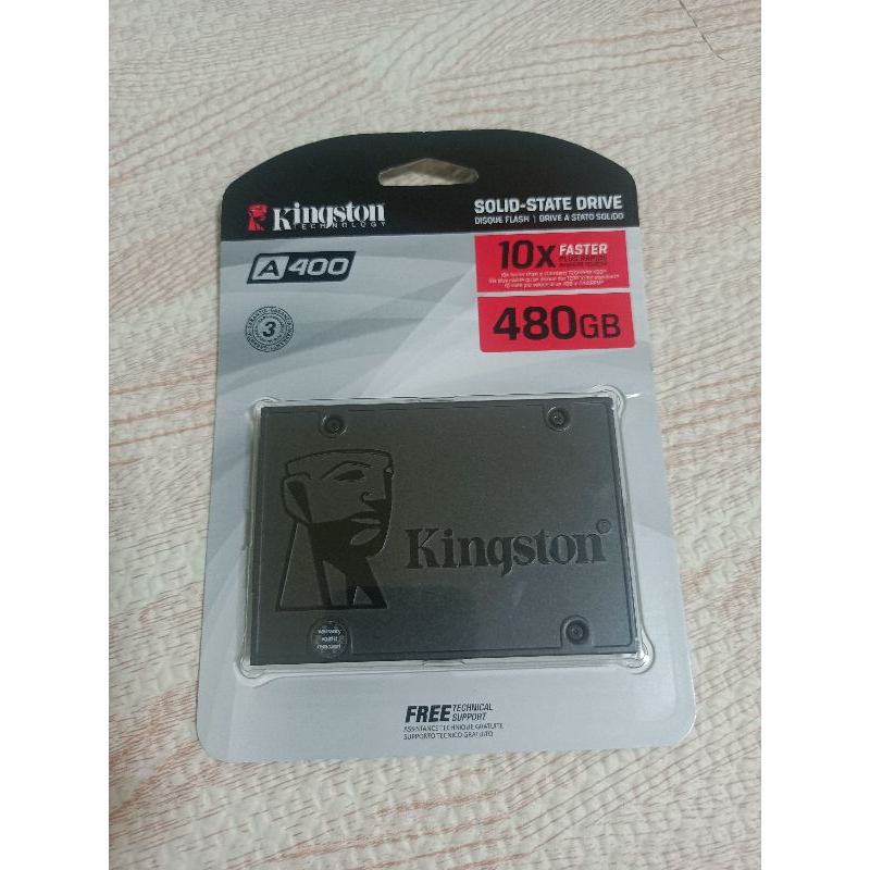 金士頓 Kingston A400 480GB SATA-3 2.5吋 SSD固態硬碟 (SA400S37/480G)