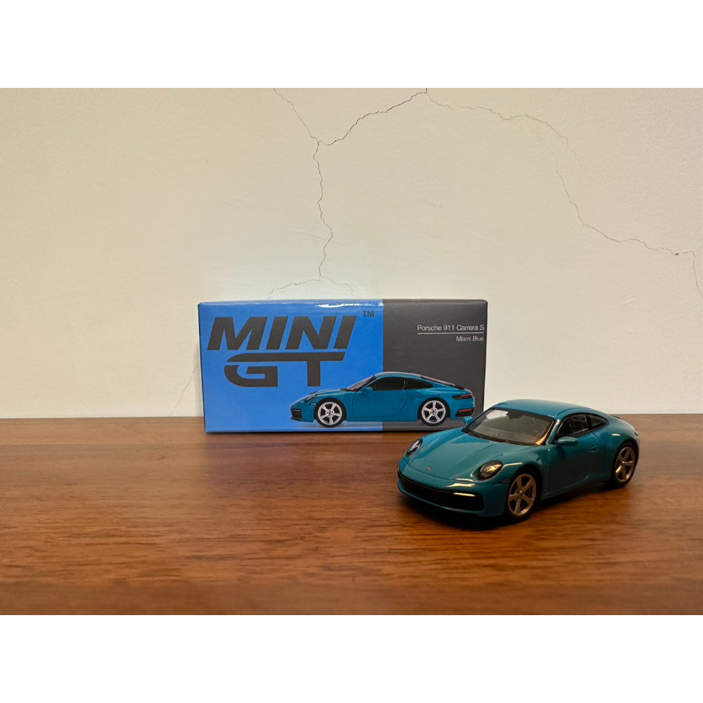 (肥宅) Mini GT #435 1/64 Porsche 911(992) Carrera S 邁阿密藍