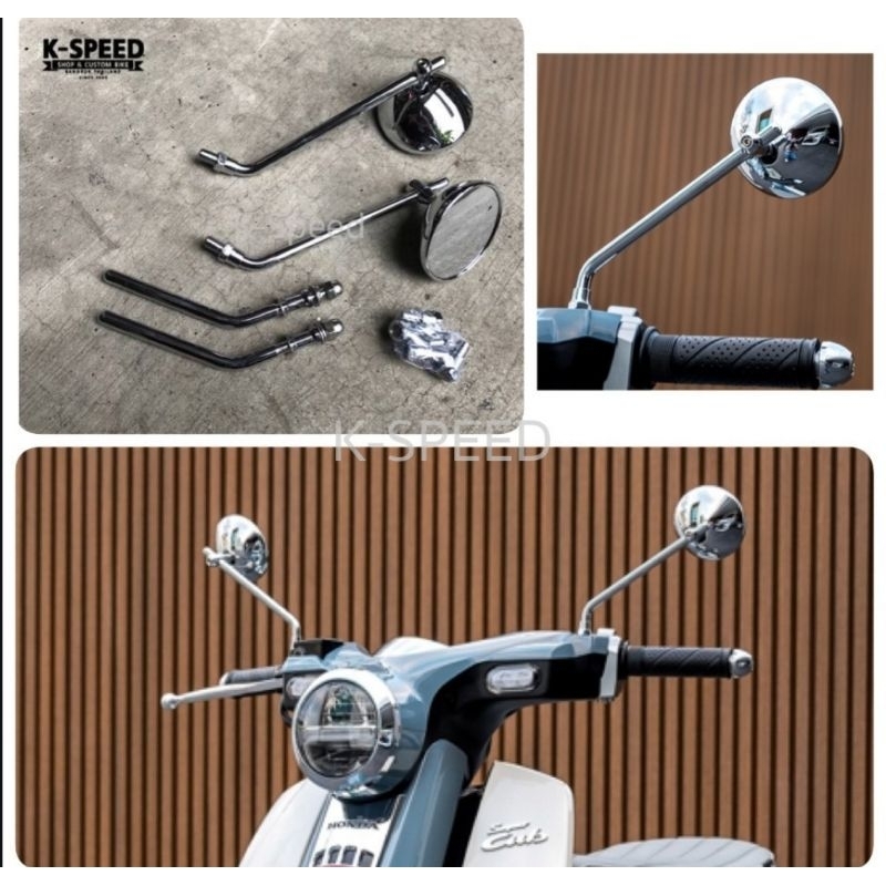 HONDA SUPER CUB C125&amp;MONKEY 125&amp;DAX125&amp;CT125~K-SPEED 復古後照鏡