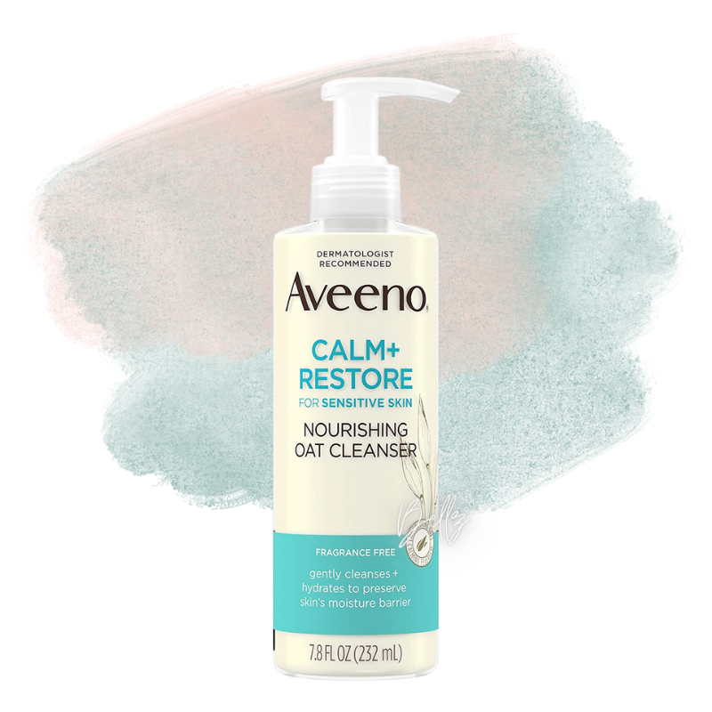 【Bellz】艾惟諾 Aveeno 燕麥洗面乳 Calm + Restore Oat Cleanser