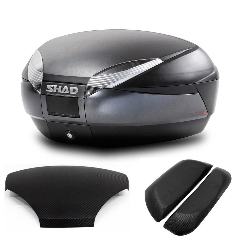 宥佳車業  摩斯達 西班牙SHAD SH48後置物箱 限量套裝組合(灰黑色)(48公升)