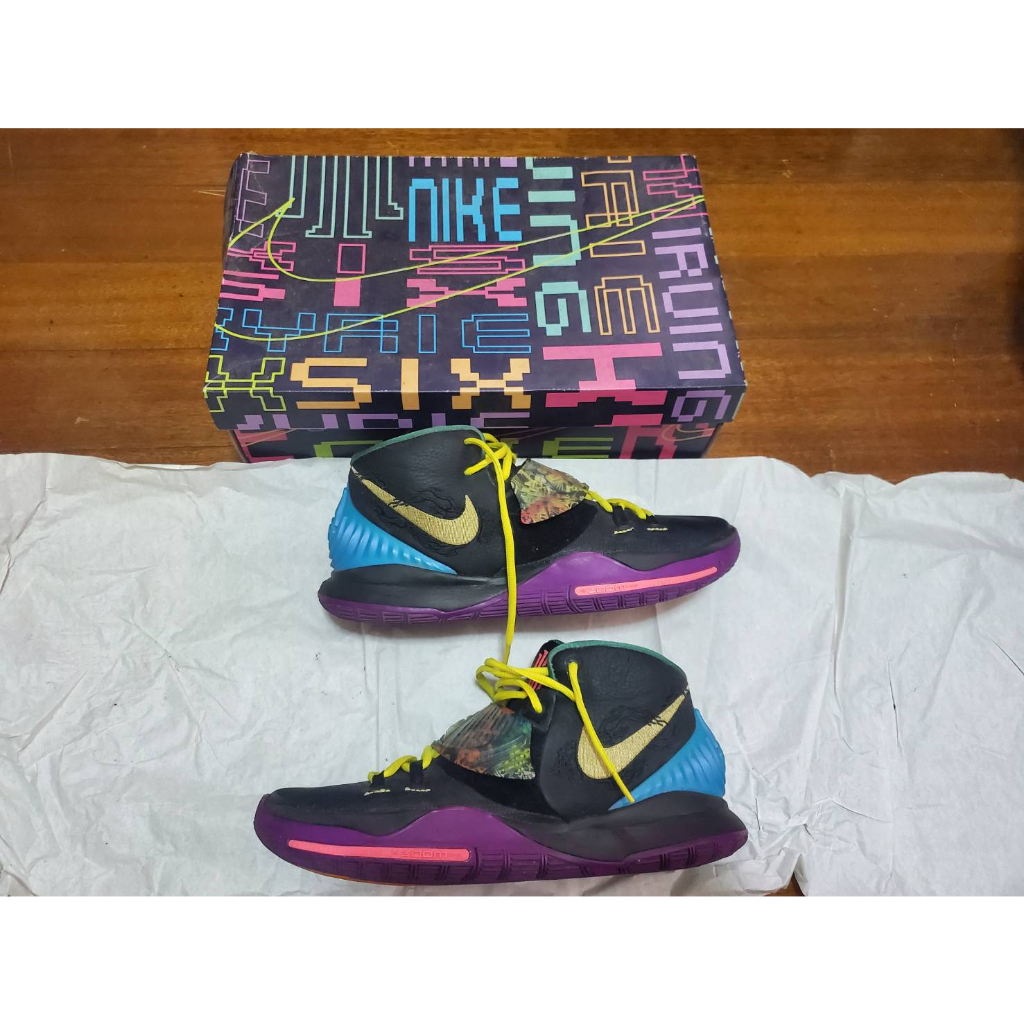NIKE KYRIE 6 CNY 新年限定籃球鞋，黑紫色 KI6 CD5029-001  US11號