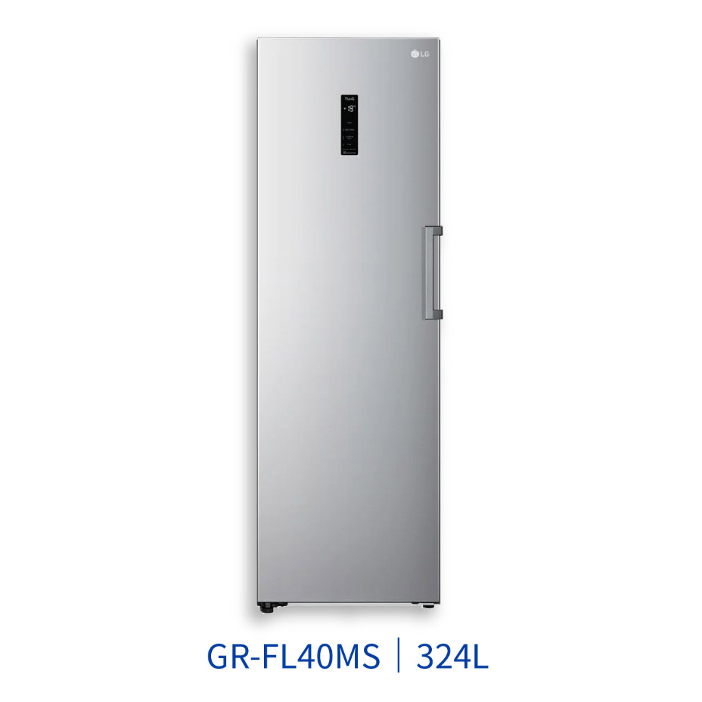 ✨家電商品務必先聊聊✨ GR-FL40MS WiFi變頻直立式冷凍櫃 精緻銀 / 324L