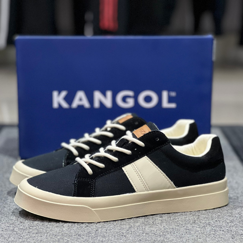 KANGOL 袋鼠 男帆布鞋 麂皮x帆布 拼接 帆布鞋 6321160120 復古 台灣公司貨 現貨 原價1680