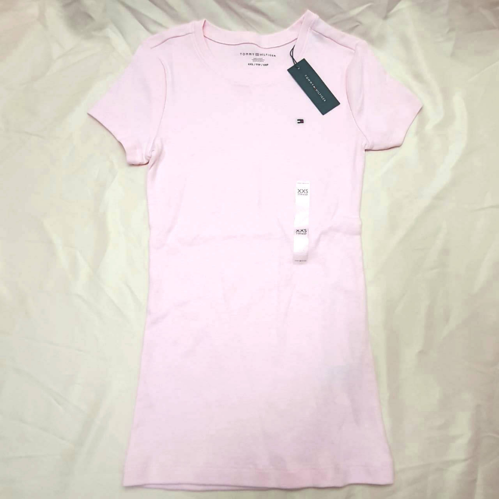 現貨 Tommy Hilfiger 女生 圓領 粉色純棉 短袖上衣 短T T恤 KoiKoi戀戀美國代購
